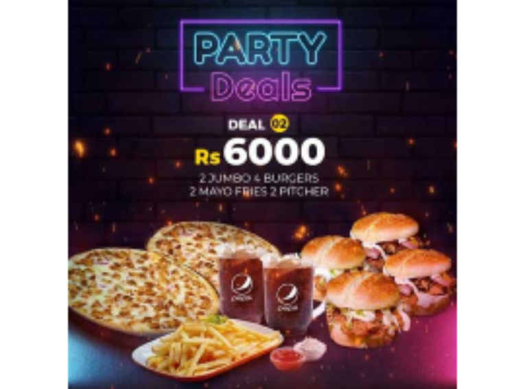 Pizza One Party Deal 2 For Rs.6000/-